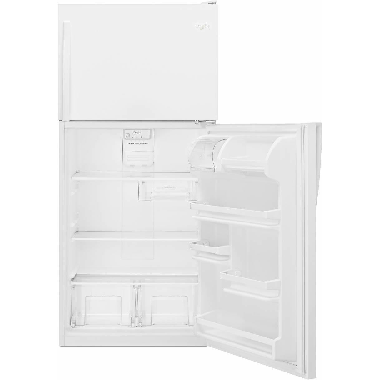 Whirlpool 30-inch, 18.2 cu.ft. Freestanding Top Freezer Refrigerator with Flexi-Slide™ Bin WRT318FZDW IMAGE 3