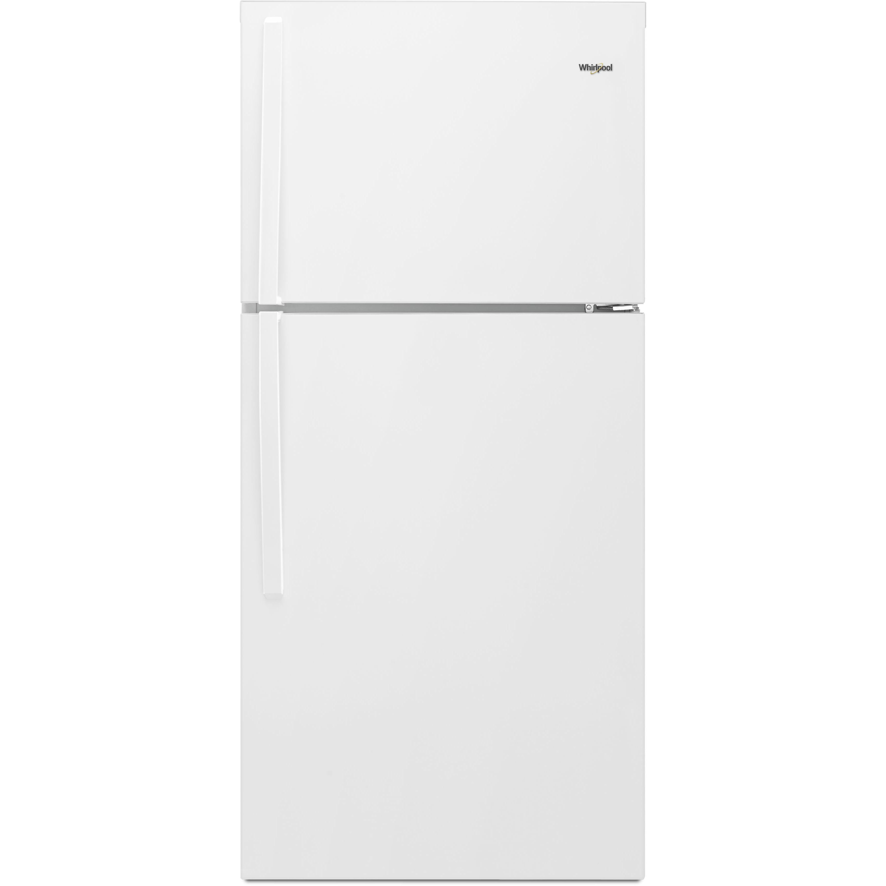 Whirlpool 30-inch, 19.14 cu.ft. Freestanding Top Freezer Refrigerator with Flexi-Slide™ Bin WRT519SZDW IMAGE 1