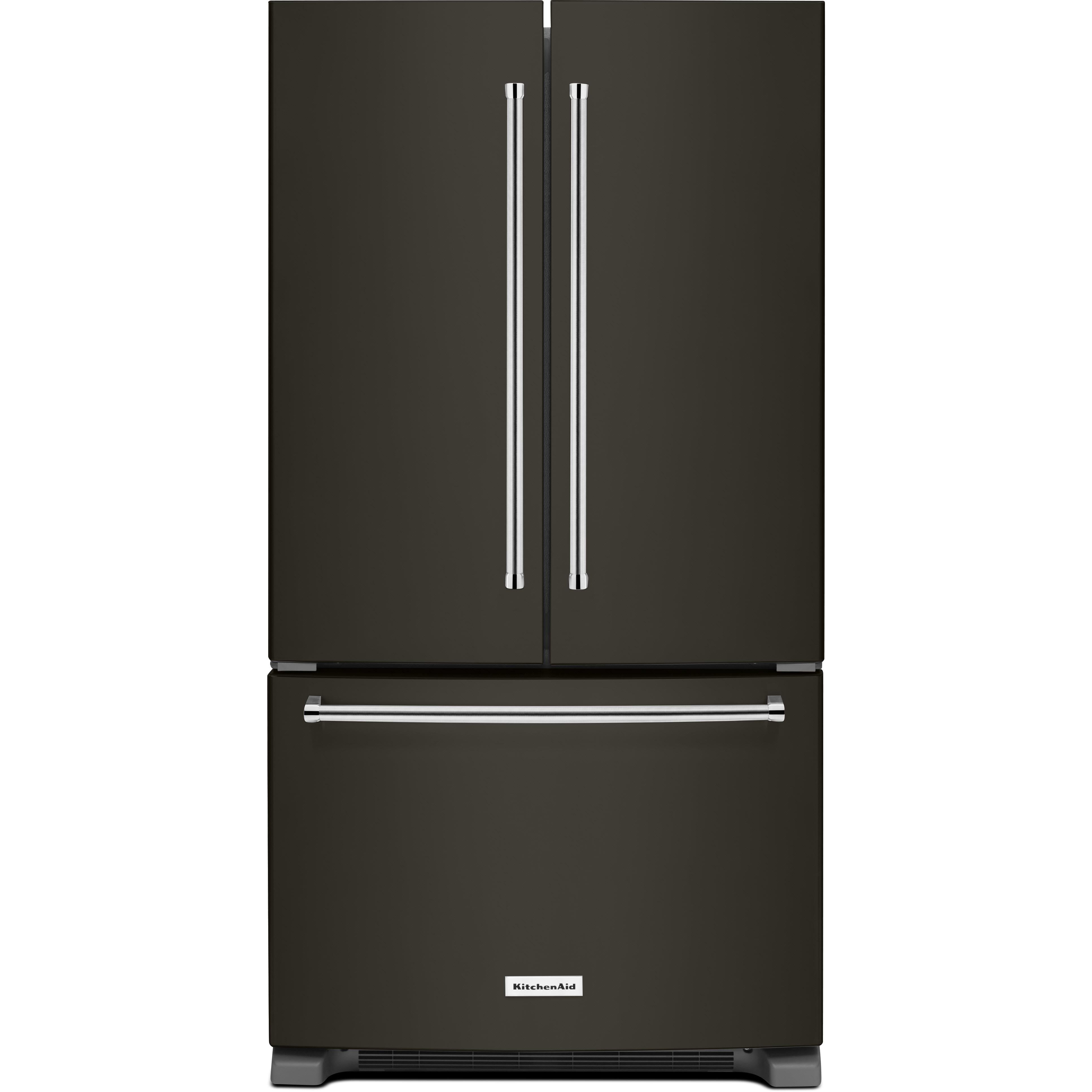 KitchenAid 36-inch, 22 cu.ft. Counter-Depth French 3-Door Refrigerator with Interior Water Dispenser KRFC302EBS IMAGE 1