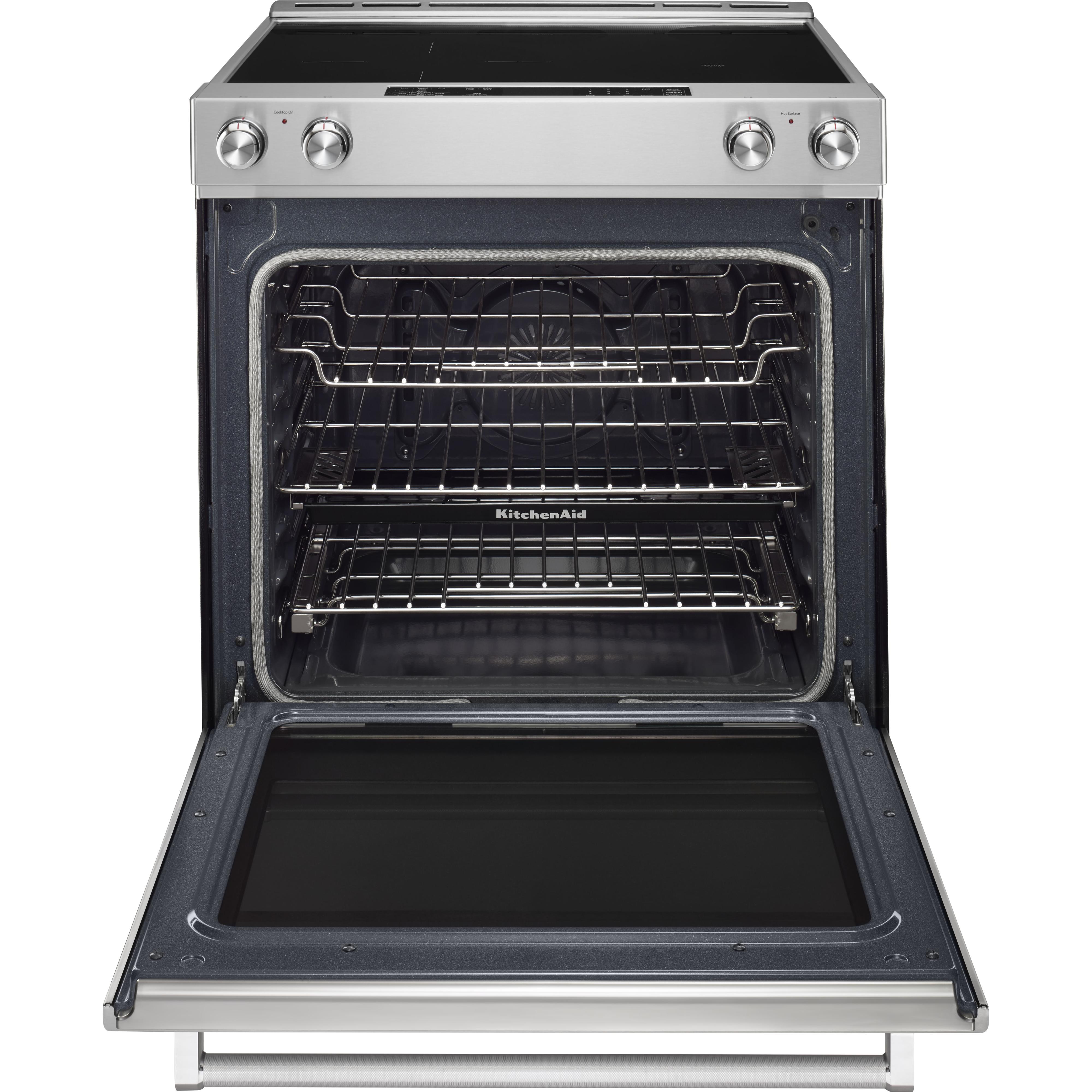 KitchenAid 30-inch Slide-In Electric Range YKSEB900ESS IMAGE 2