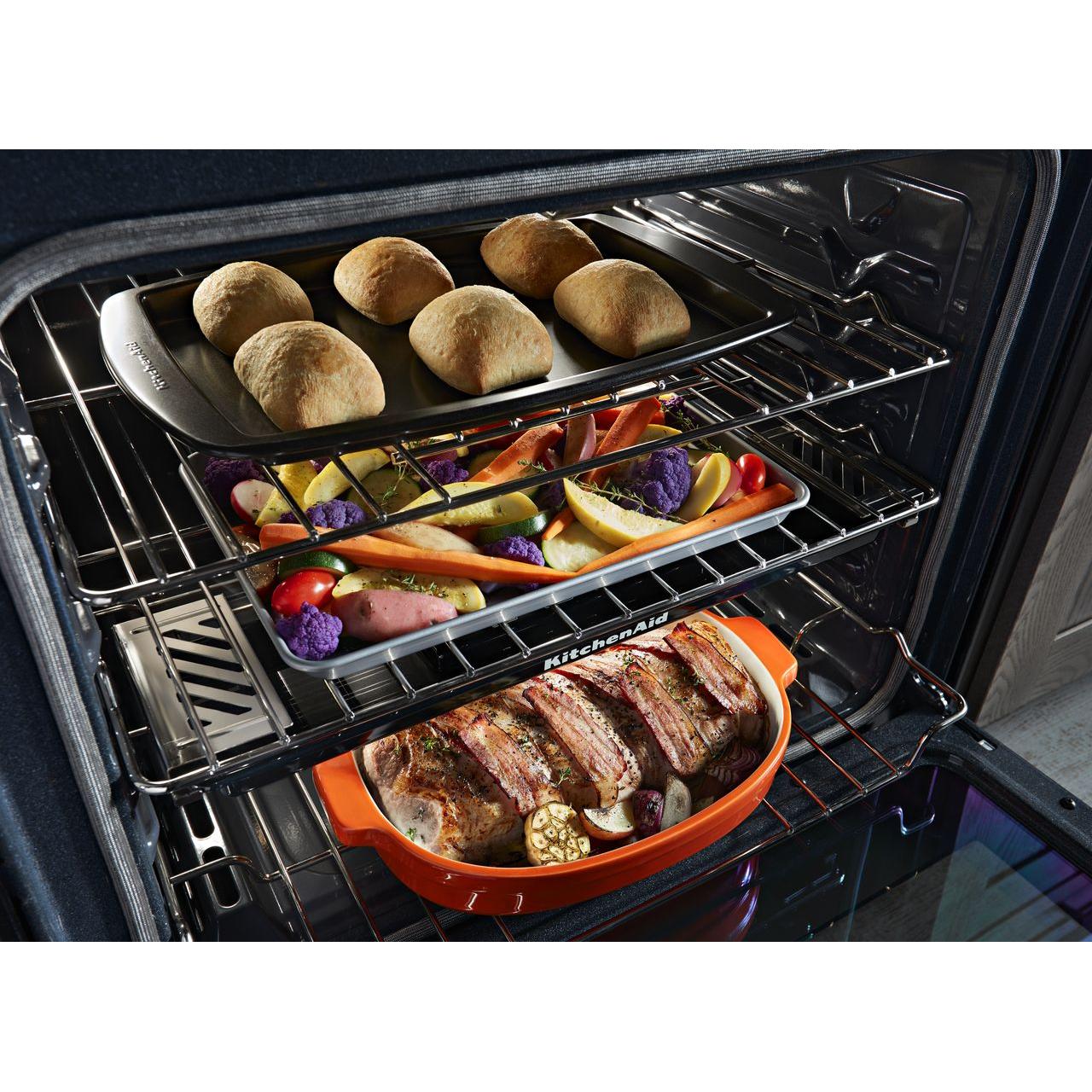 KitchenAid 30-inch Slide-In Gas Range KSGG700EBS IMAGE 3