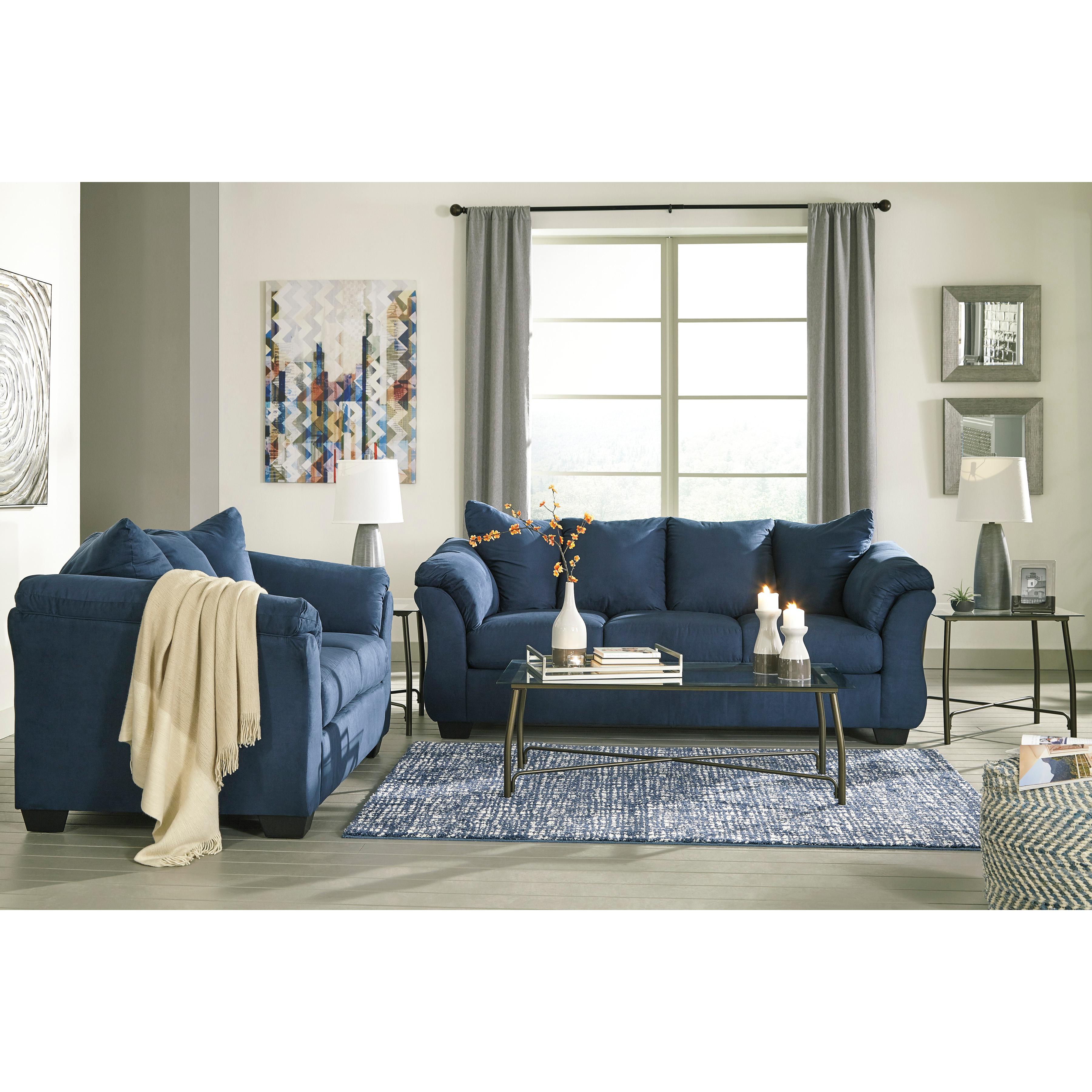 Signature Design by Ashley Darcy Stationary Fabric Loveseat 7500735 IMAGE 5