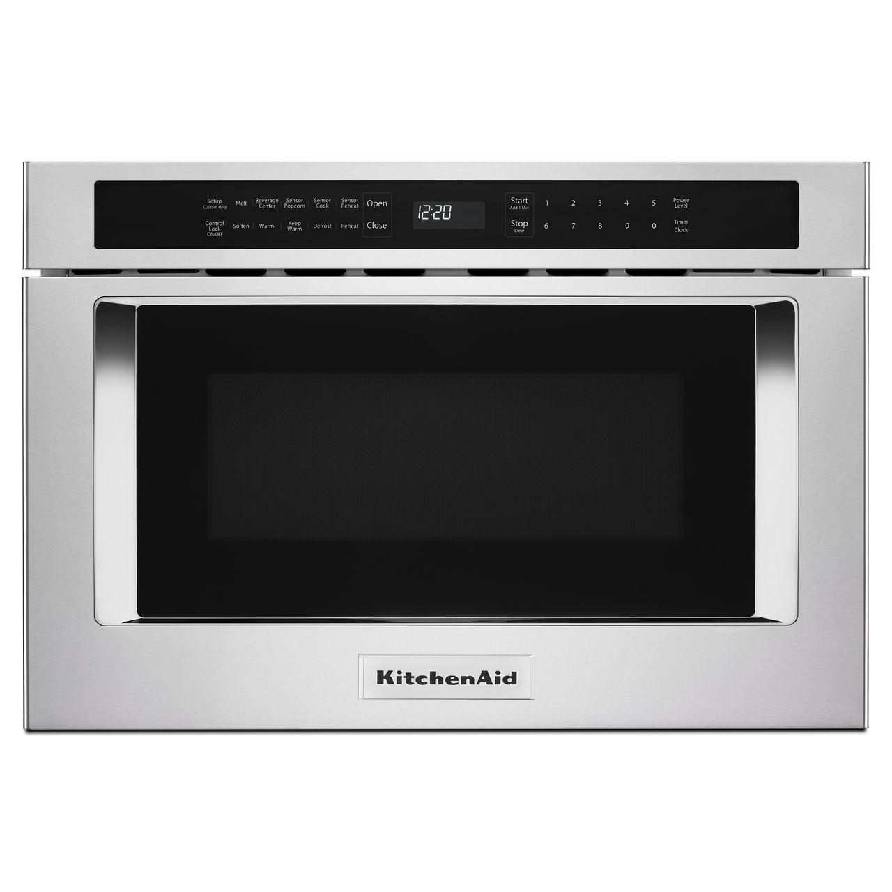 KitchenAid 24-inch, 1.2 cu. ft. Under-Counter Microwave Oven Drawer KMBD104GSS IMAGE 1