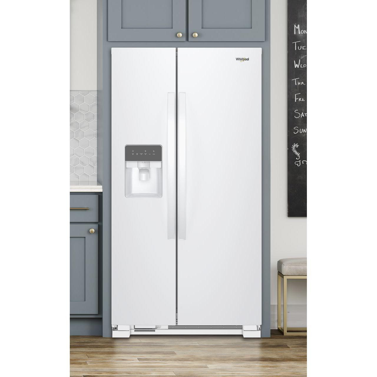 Whirlpool 33-inch, 21.4 cu. ft. Side-by-Side Freestanding Refrigerator with Exterior Ice and Water Dispenser with EveryDrop™ Water Filtration WRS331SDHW IMAGE 8