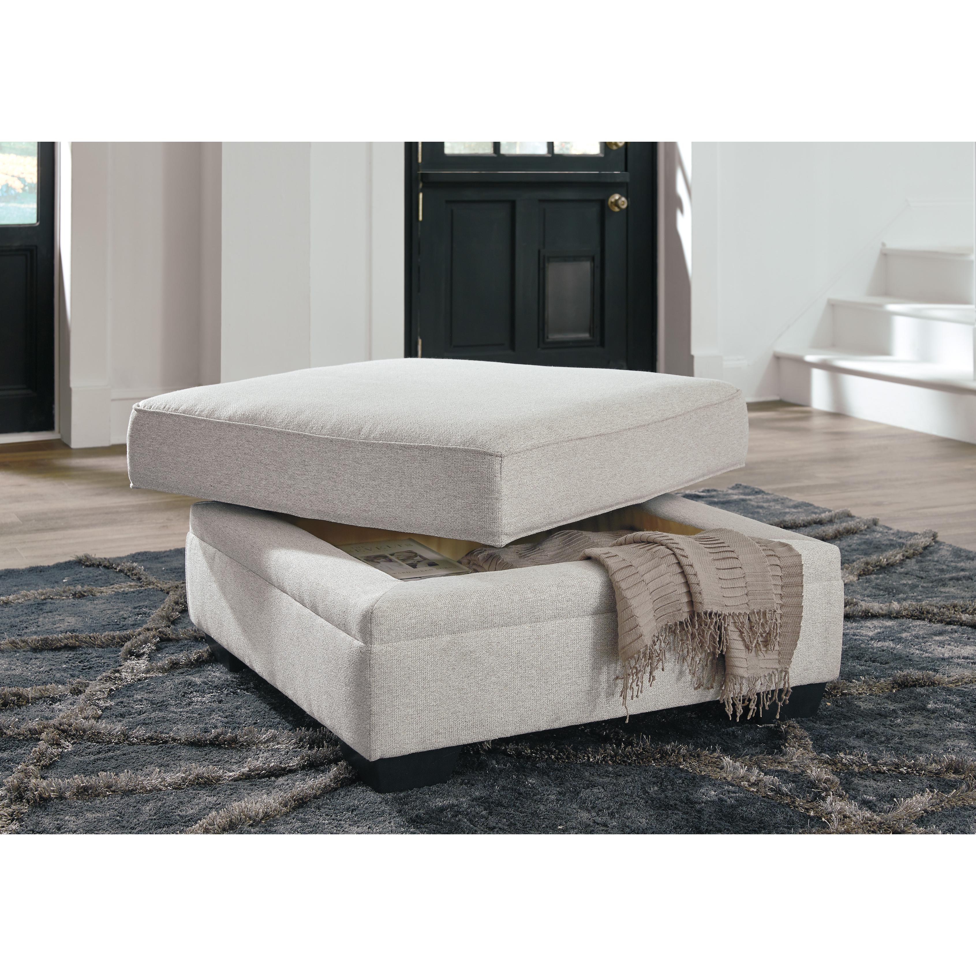 Benchcraft Dellara Fabric Storage Ottoman 3210111 IMAGE 4