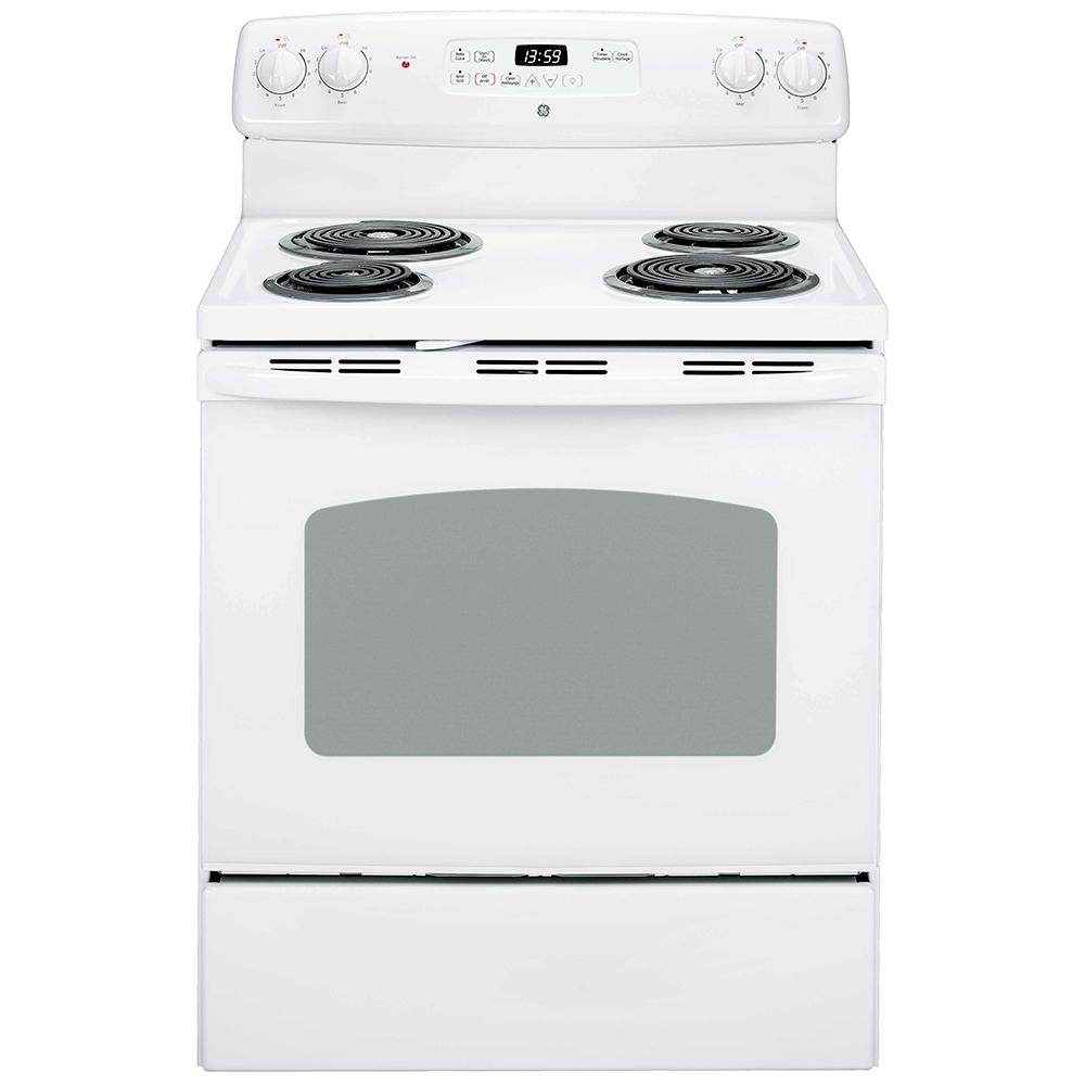 GE 30-inch Freestanding Electric Range JCBP240DMWW IMAGE 1