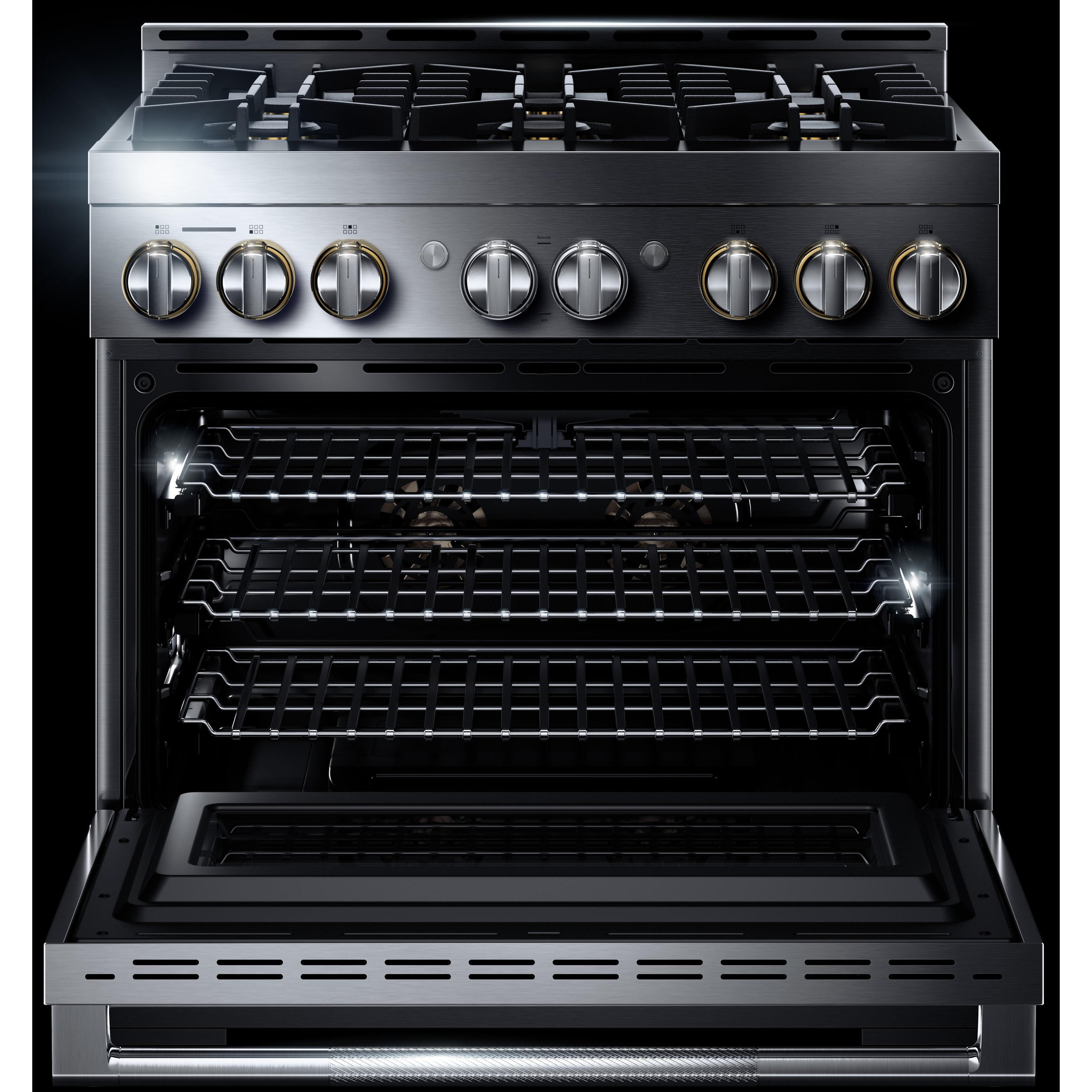 JennAir 36-inch Freestanding Gas Range with JennAir® Culinary Center JGRP436HL IMAGE 3