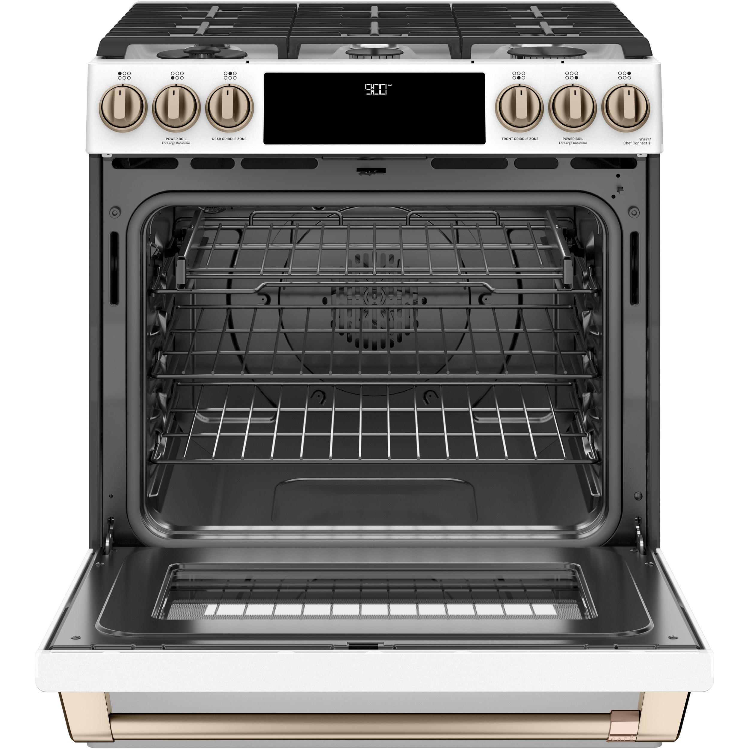 Café 30-inch Slide-in Dual Fuel Range with Warming Drawer CC2S900P4MW2 IMAGE 2