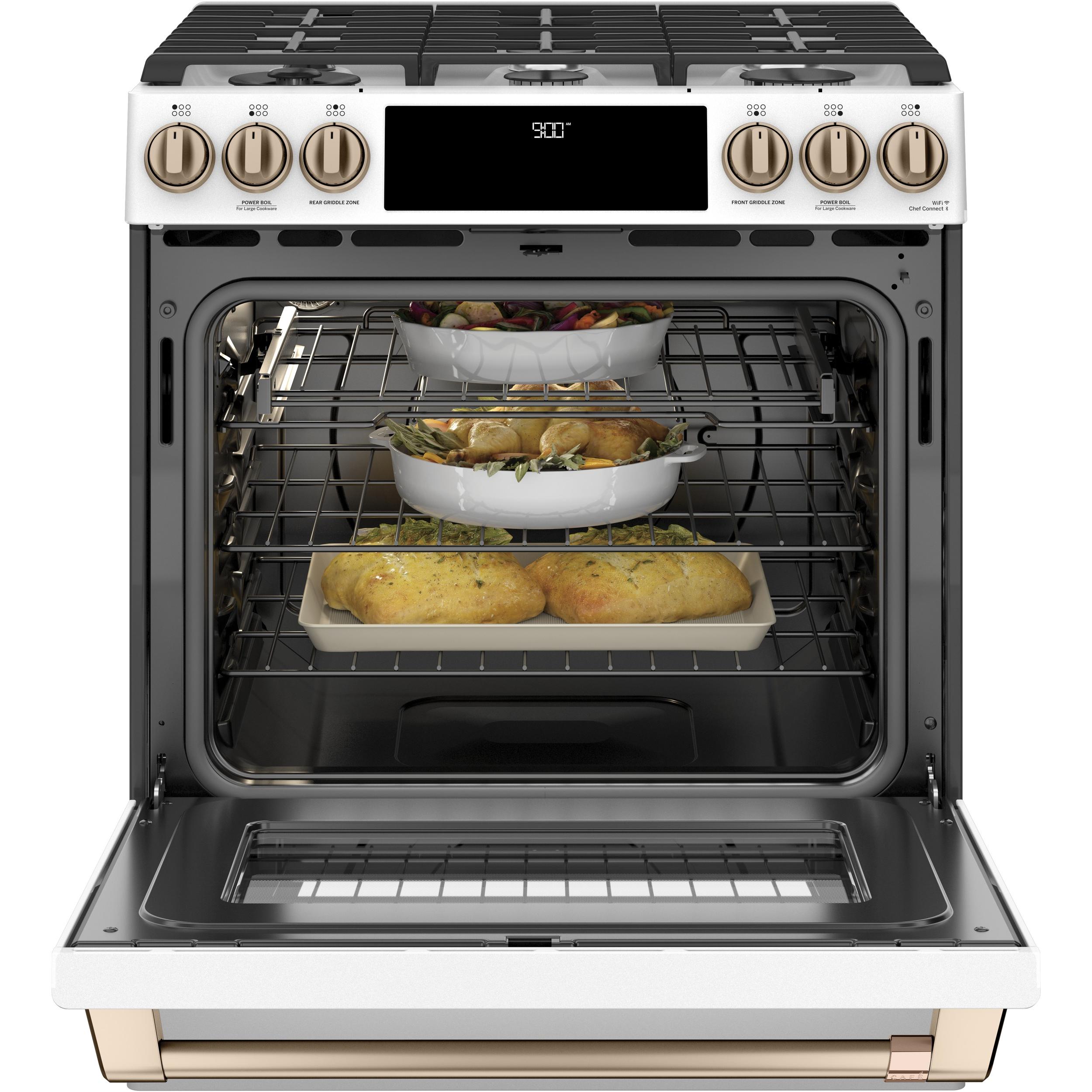 Café 30-inch Slide-in Dual Fuel Range with Warming Drawer CC2S900P4MW2 IMAGE 3