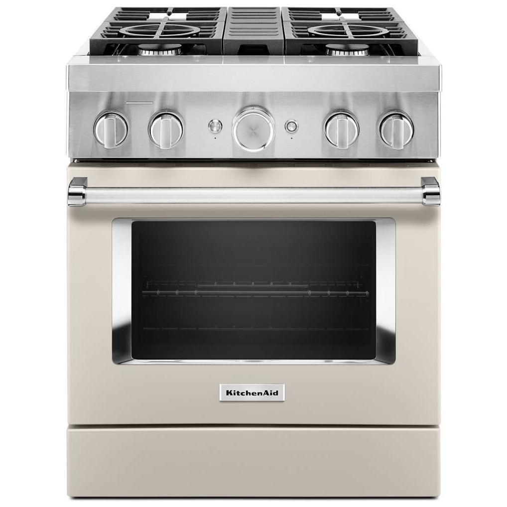 KitchenAid 30-inch Freestanding Dual Fuel Range with Even-Heat™ True Convection KFDC500JMH IMAGE 1