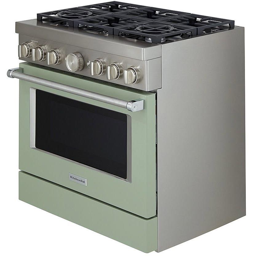 KitchenAid 36-inch Freestanding Gas Range with Even-Heat™ True Convection KFGC506JAV IMAGE 7