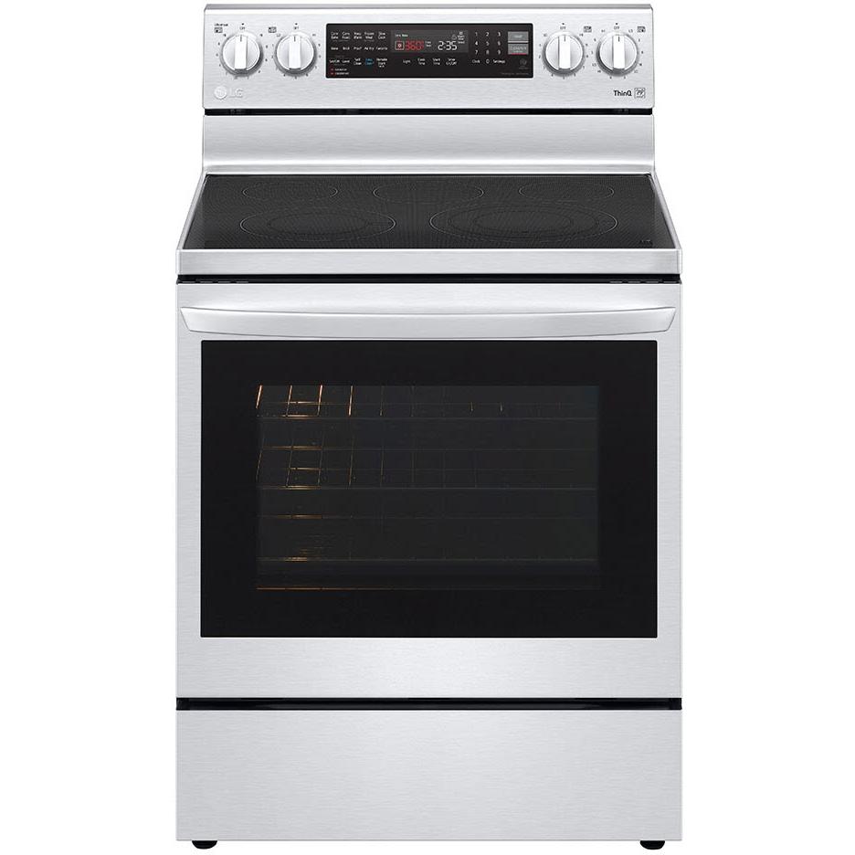 LG 30-inch, 6.3 cu.ft. Freestanding Electric Range with Wi-Fi Connectivity LREL6325F IMAGE 4