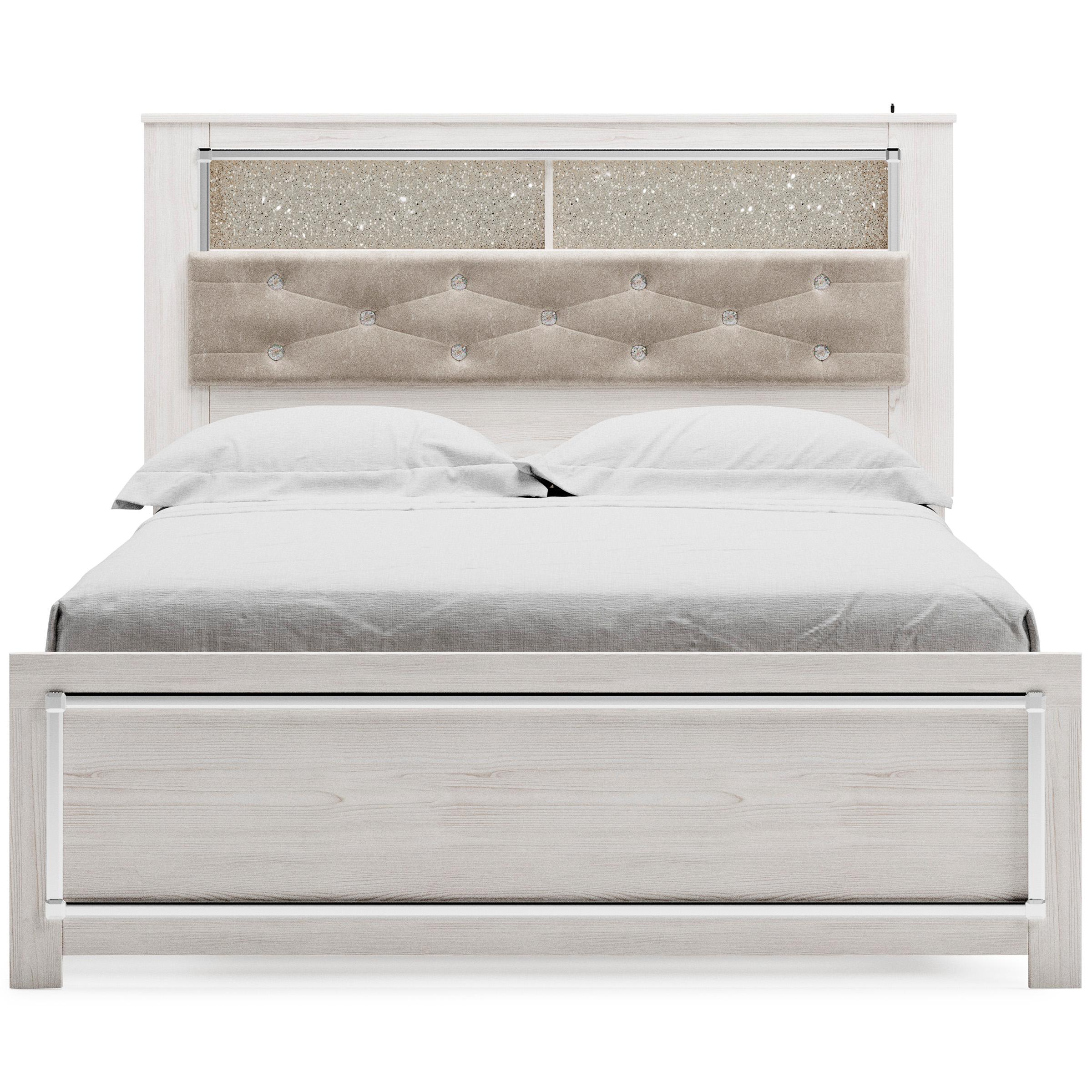 Signature Design by Ashley Altyra Queen Upholstered Bookcase Bed B2640-65/B2640-54/B2640-96 IMAGE 3