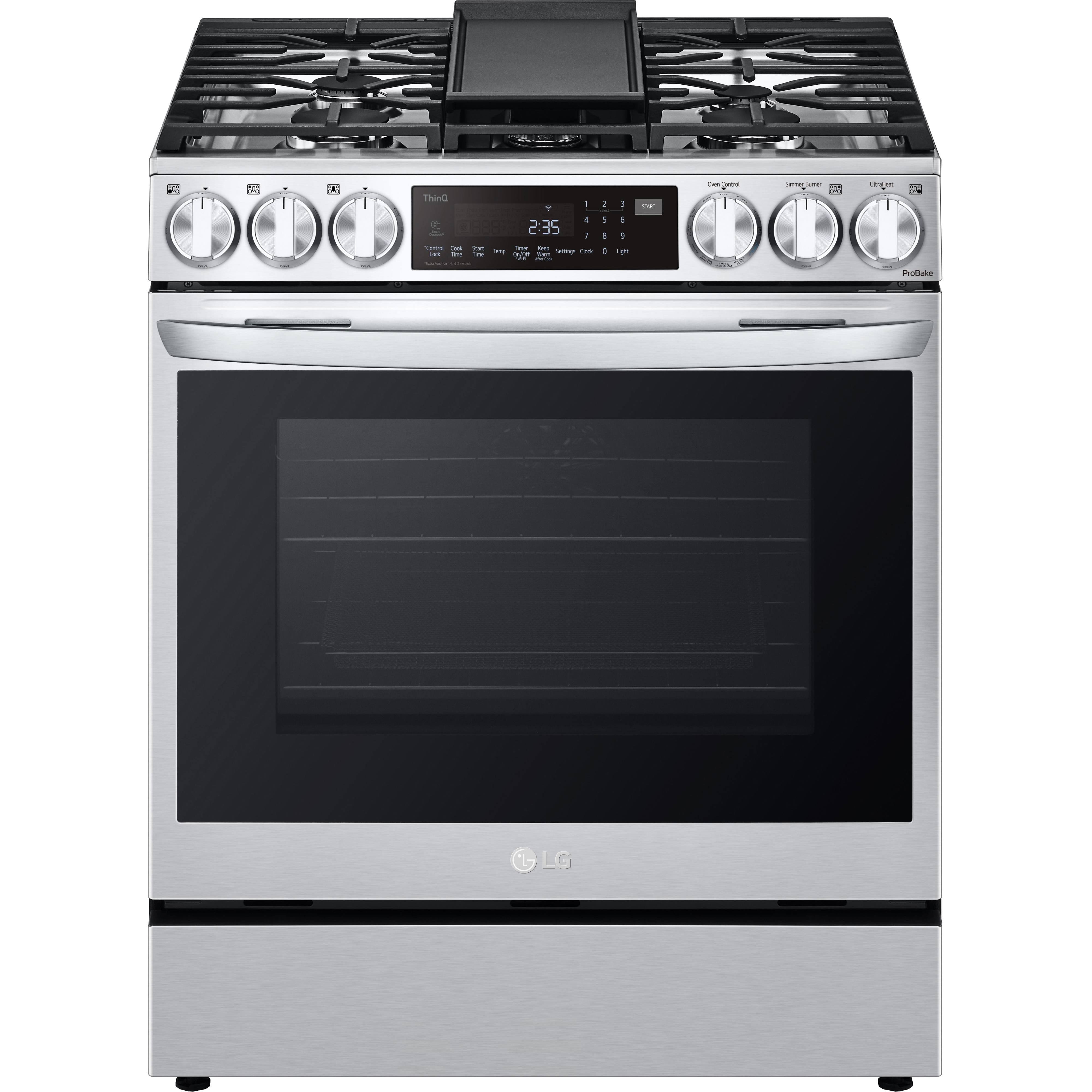 LG 30-inch Slide-In Gas Range with Air Fry LSGL6335F IMAGE 1