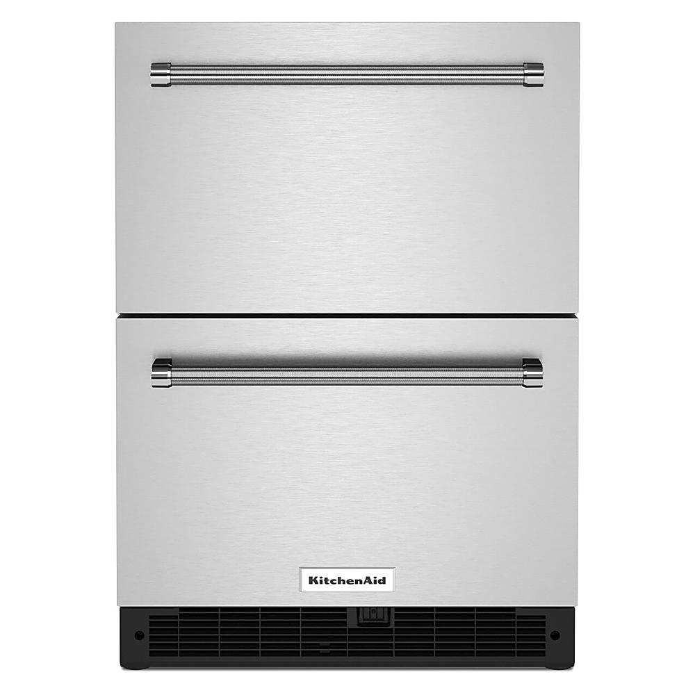 KitchenAid 24-inch Undercounter Double-Drawer Refrigerator KUDR204KSB IMAGE 1