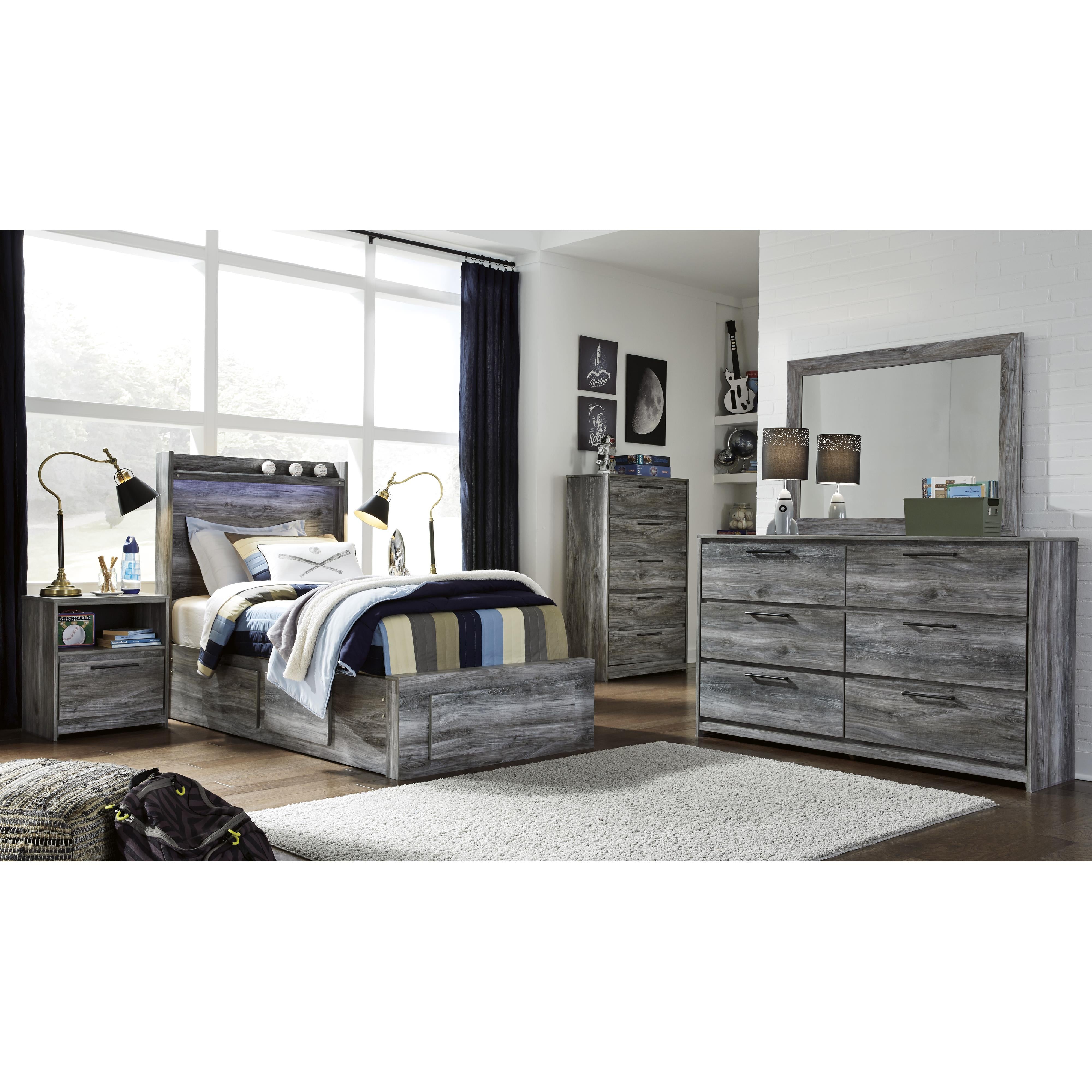 Signature Design by Ashley Baystorm 6-Drawer Dresser with Mirror B221-31/B221-35 IMAGE 15