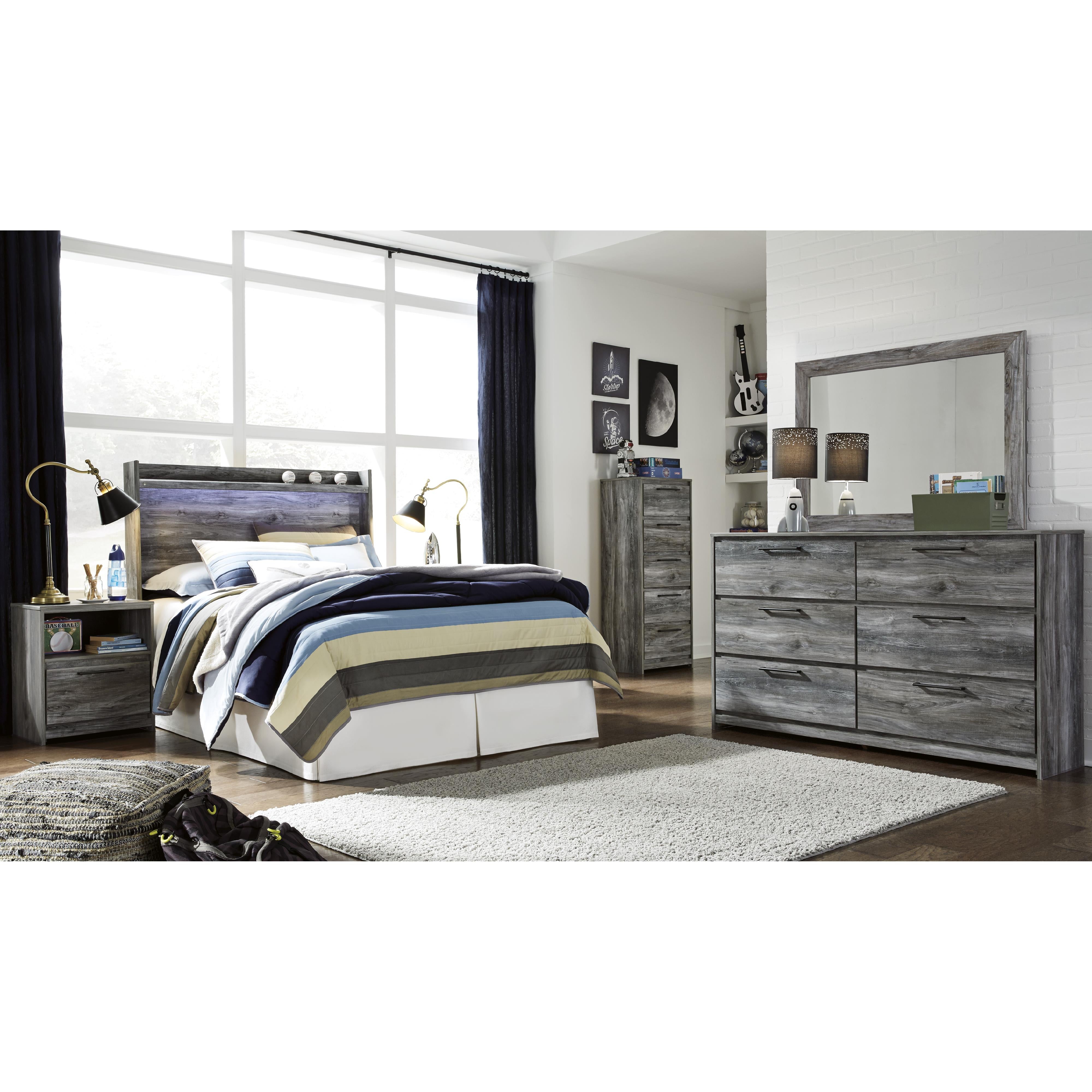 Signature Design by Ashley Baystorm 6-Drawer Dresser with Mirror B221-31/B221-35 IMAGE 19