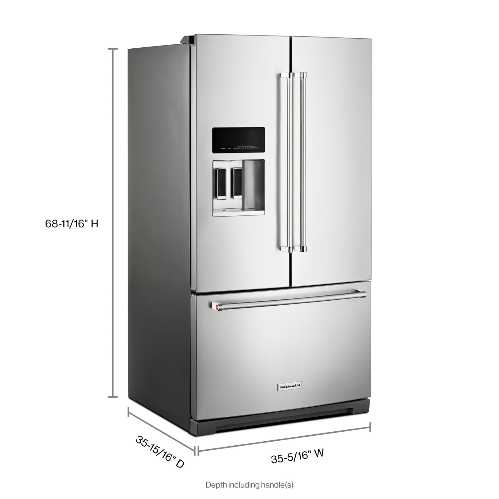 KitchenAid French 3-Door Refrigerator with External Water and Ice Dispensing System KRFF577KPS IMAGE 17