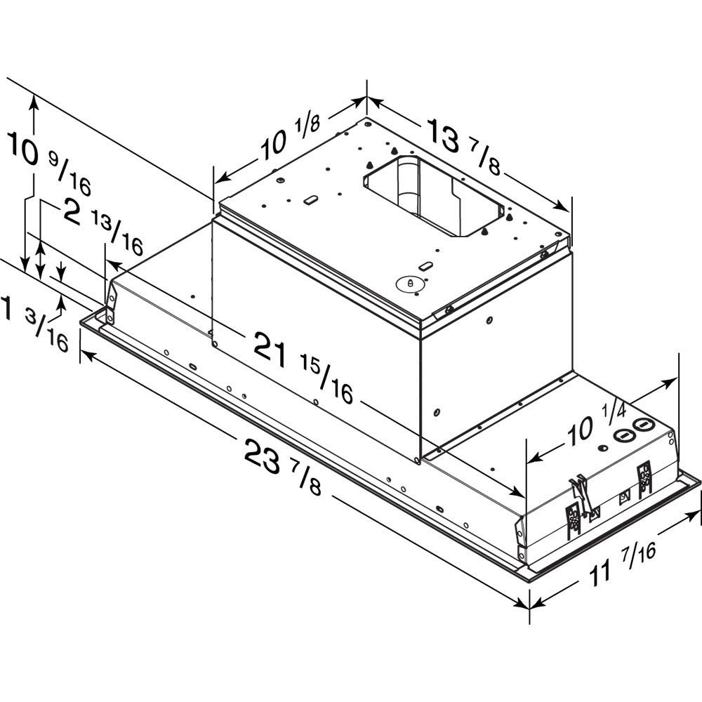 Best 24-inch HBN1 Series Hood Insert HBN1246SS IMAGE 7