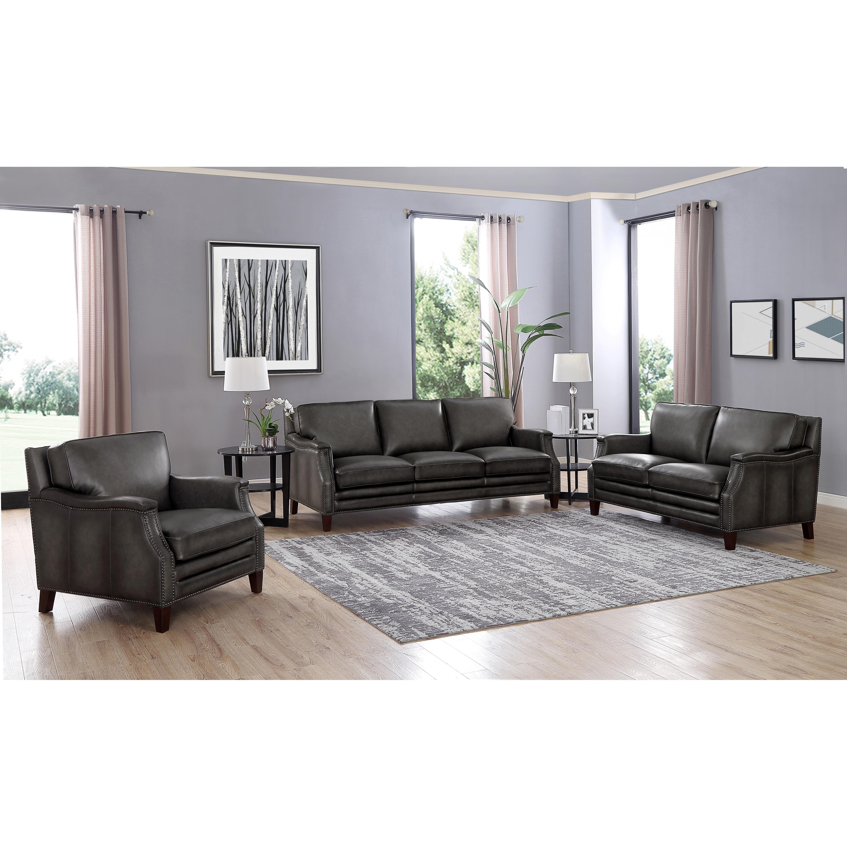 Amax Leather Romana Stationary Leather Sofa 6681-30-5858 IMAGE 5