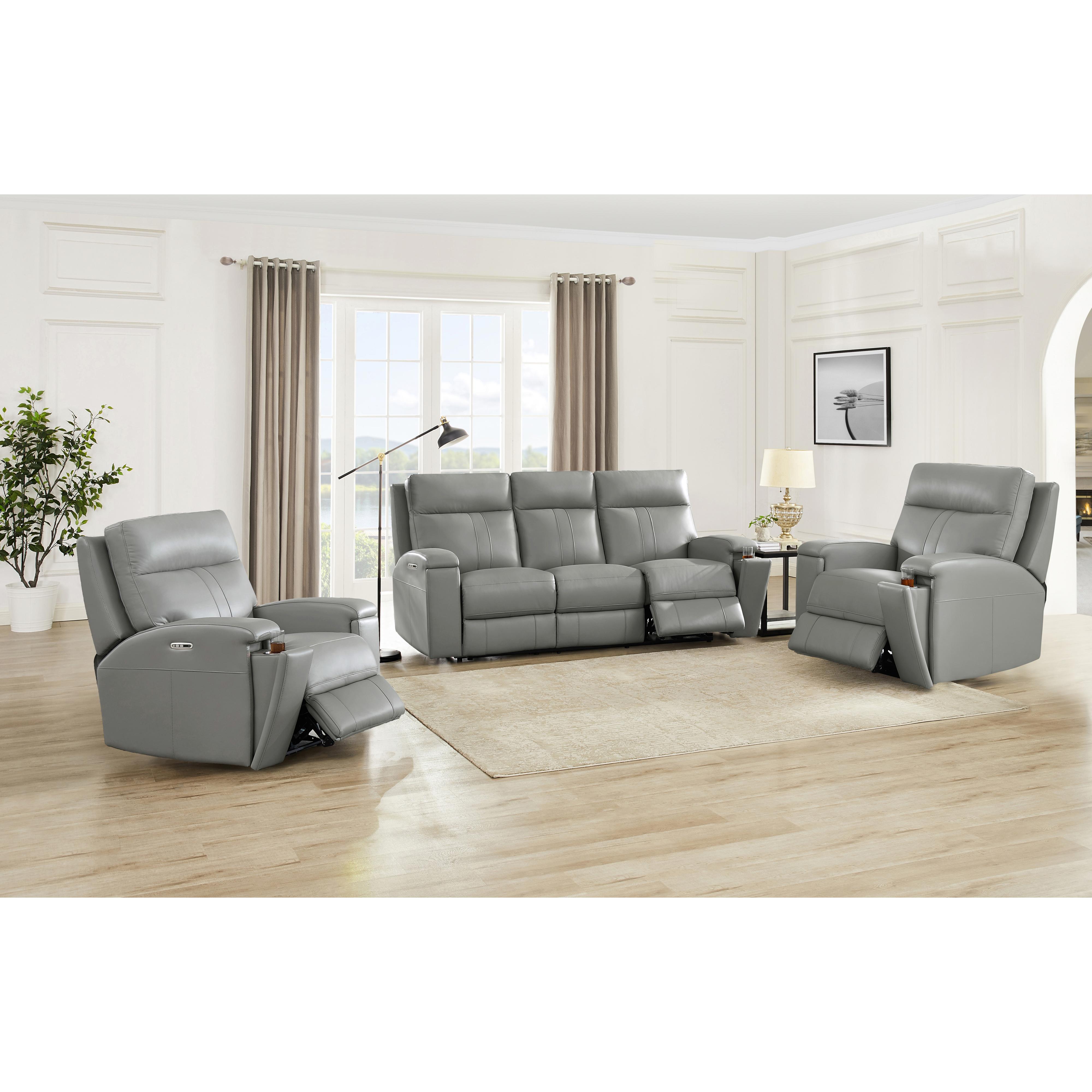 Amax Leather Sullivan Power Reclining Leather Sofa 7076W-30P2Z-2517-1S/7076W-30P2Z-2517-2B IMAGE 4