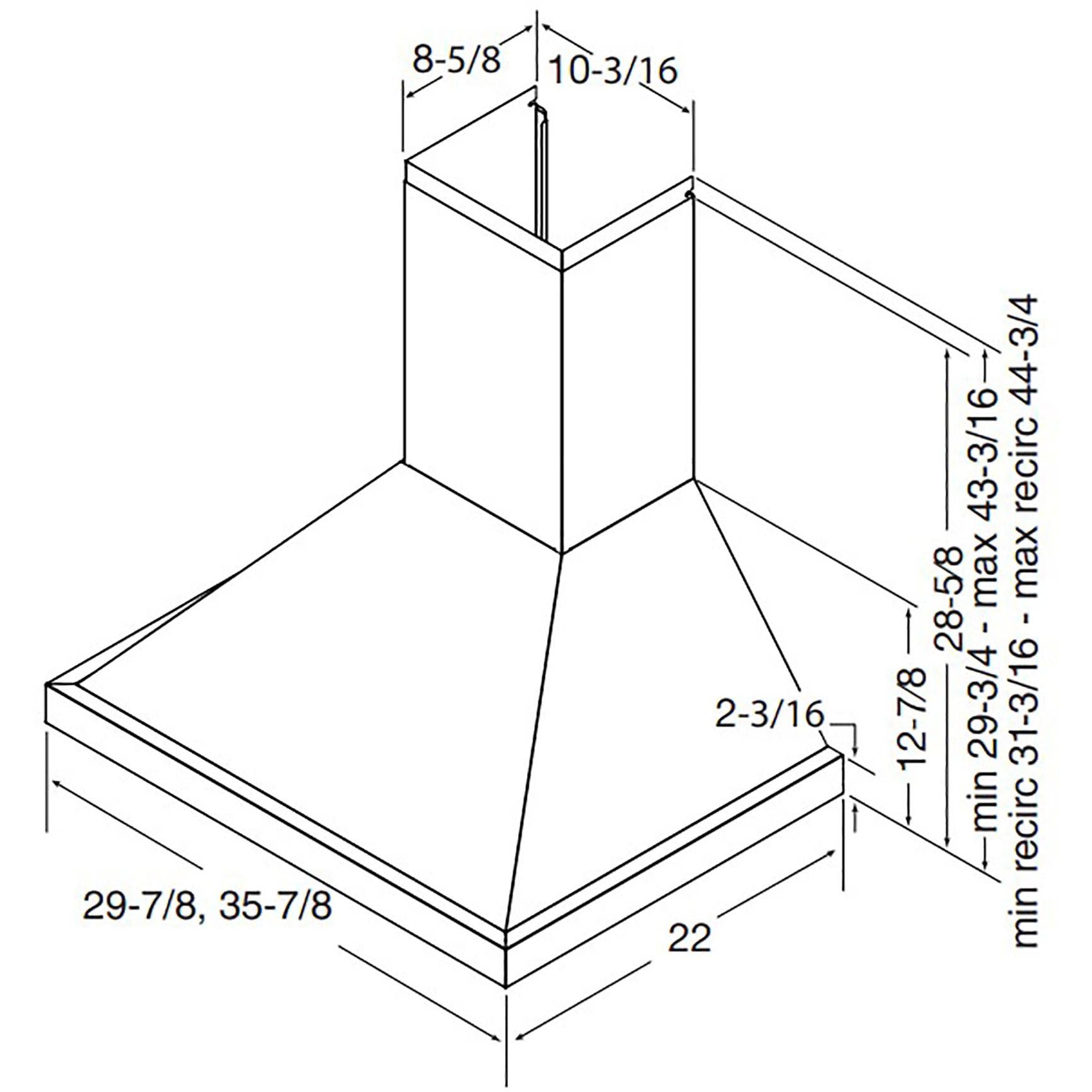 Best 30-inch WCP1 Series Wall Chimney Hood WCP1306SS IMAGE 8