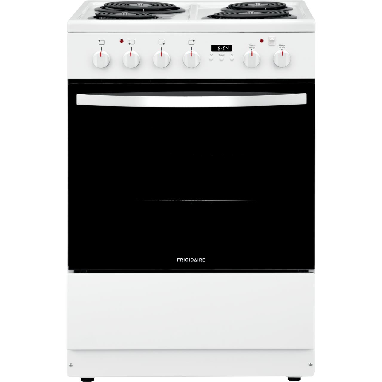 Frigidaire 24-inch Freestanding Electric Range with Convection Technology FCFC241CAW IMAGE 1