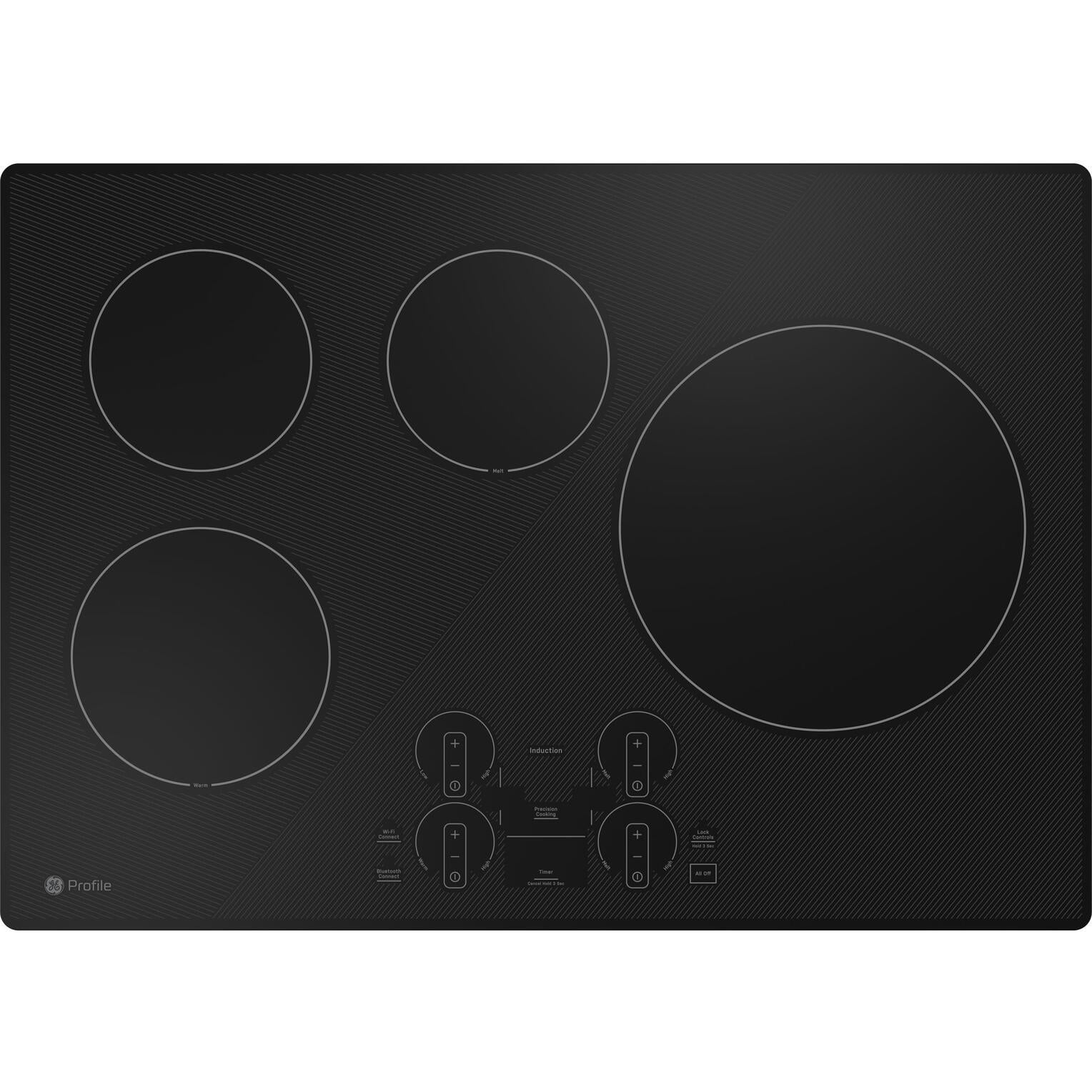 GE Profile 30-inch Built-in Induction Cooktop with Wi-Fi PHP7030DTBB IMAGE 1