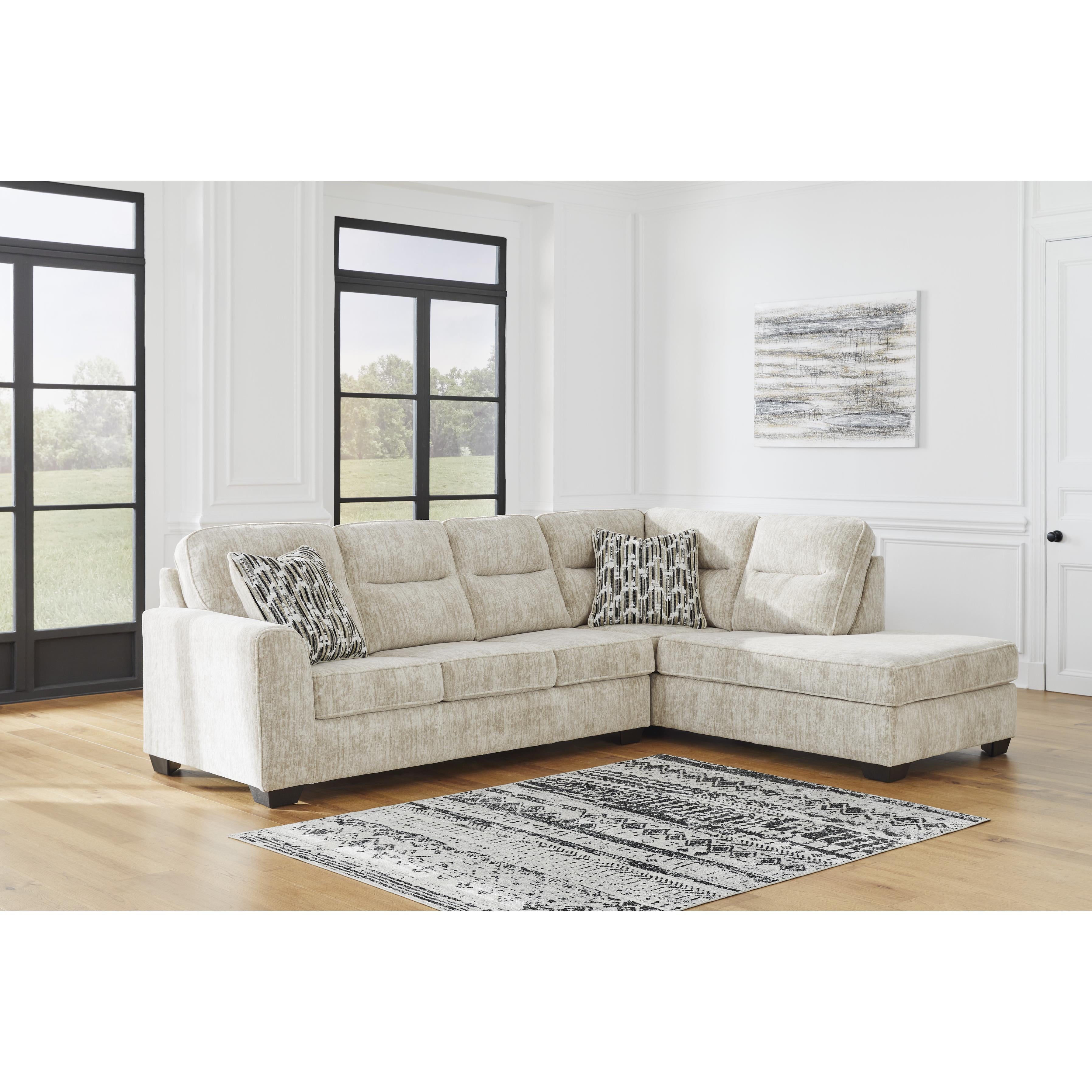 Signature Design by Ashley Lonoke 2 pc Sectional 5050566/5050517 IMAGE 2