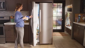 Whirlpool 36-inch, 26.8 cu. ft. Freestanding French 3-Door Refrigerator Water and Ice Dispensing System WRF767SDHV EXTERNAL_VIDEO 3