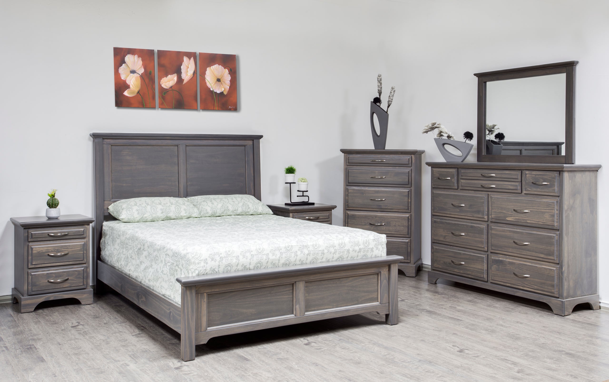 Mako Solid Wood Furniture Symphony 2900 King Panel Bed