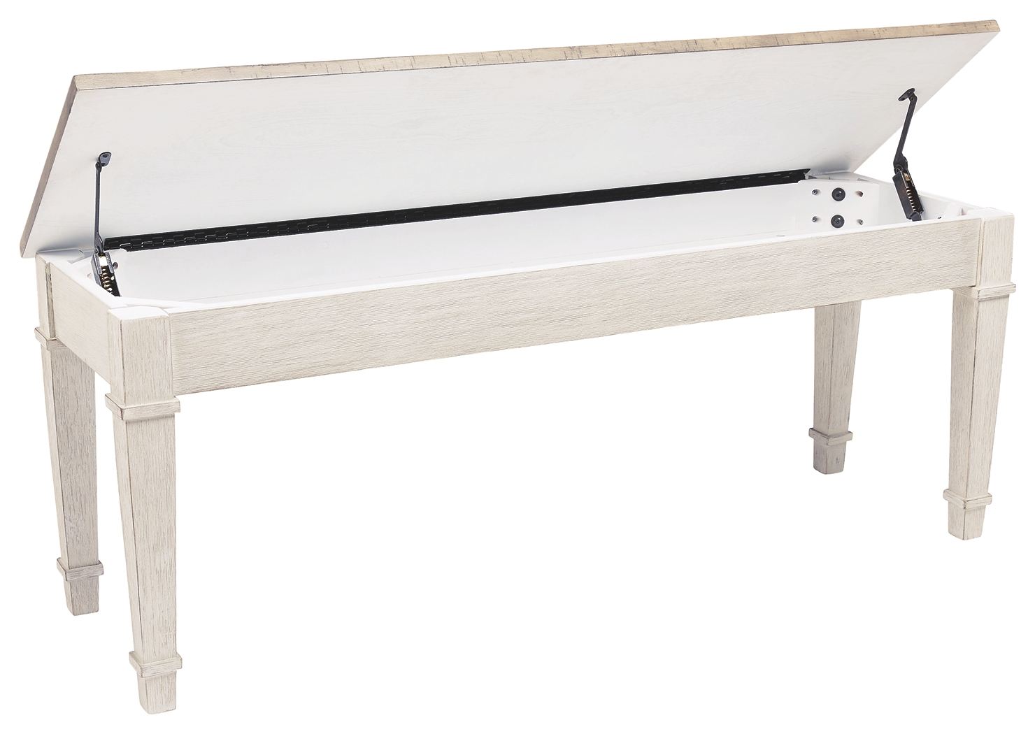 Skempton - White/Light Brown - Storage Bench