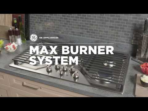 GE 36-inch Built-In Gas Cooktop with MAX Burner System JGP3036SLSS EXTERNAL_VIDEO 1