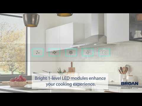 Broan 36-inch Designer Collection BWP1 Series Wall Mount Range Hood BWP1364SS EXTERNAL_VIDEO 1